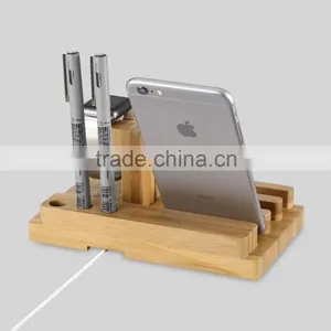 Desktop Bamboo Watch / Pad / Decorative Cell Phone Stand Holder thumbnail-2