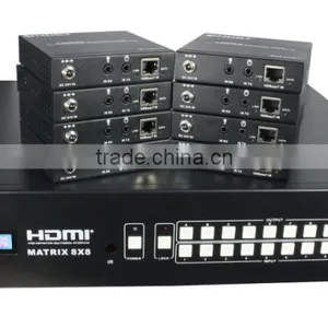 Super Quality HDBaseT 8x8 HDMI Matrix Over CAT5e/6/7, RS232,TCP/IP Control thumbnail-3