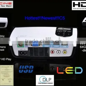 Newest! Hot Seller! C5 Mini Projector 1080p thumbnail-1