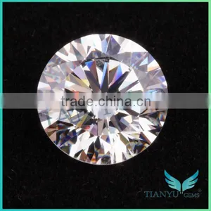 Free Sample Superior Quality Excellent Cut 6.5mm 2ct Diamond Simulated Loose Gemstone thumbnail-1
