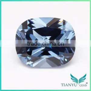 Wuzhou Gem Hot Gemstone Processing Loose 10x12 #106 Blue Synthetic Gemstone Spinel Gems for Sale thumbnail-1
