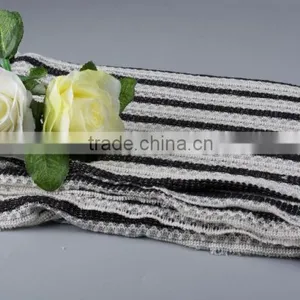 High Quality Clothing Fabric Cotton Polyester Spandex Yarn Dyed Hacci Knit Jacquard Fabric thumbnail-4