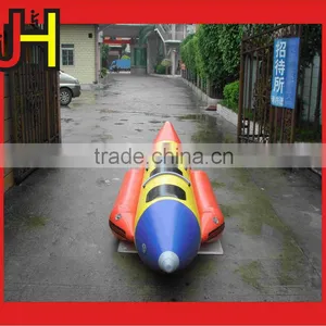 0.9mm PVC Tarpaulin Inflatable Water Games Banana Boat / Flying Fish Boat for Sale thumbnail-3