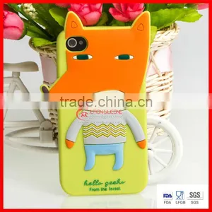 Fox Shape Silicone Phone Cases thumbnail-1