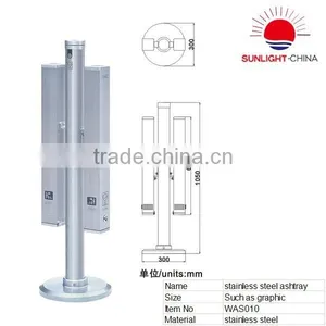 WAS010 Outdoor Stainless Steel Standing Ashtray(ISO9001) thumbnail-1