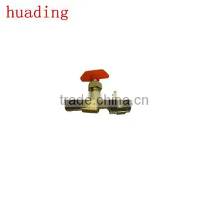 High Quality Gate Valve Size M1/4"*1/4 M1/4"*M1/8" , Brass Gate Valve With Red Rein thumbnail-1