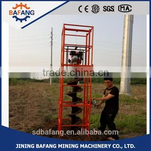 Green Screw Digging Machine Gasoline Hole Digger thumbnail-2