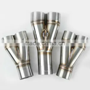 For KAWASAKI ZX-6R/ RR 2003-2004 Motorcycle Exhaust Pipe LASER WORKS Downpipes (option for Duo-Tech / Hotcam Slip-on) thumbnail-1