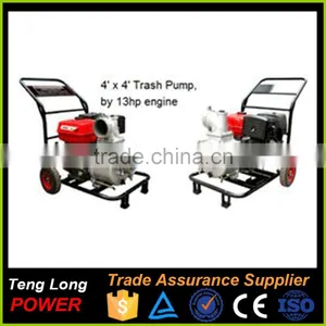 High Volume High Flow Rate 4 Inch Cheap Gasoline Waste Sewage Water Pump thumbnail-4