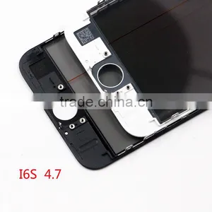LCD Front Touch Screen Glass Outer Lens For IPhone 6S 4.7inch With Frame Bezel OCA Film Glue Cold Press thumbnail-2