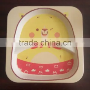 Eco and Cute Bamboo Fiber Kids Tableware Set thumbnail-2