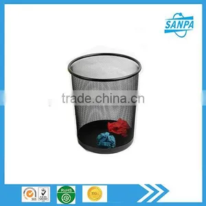 Popular Design Fashion Decorative Metal Iron Engraving Waste Bin, Trash Bin, Trash Can thumbnail-1