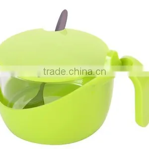 New Arrival Colorful With Cover Spoon Plastic Soy Saucet Condiment thumbnail-3