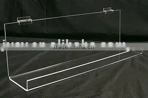 SDPS14 Acylic Slatwall Shelf With Lip thumbnail-1