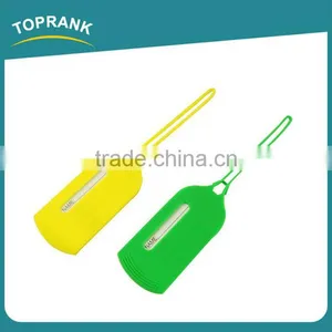 Toprank Custom Coloful Bulk Personalized Silicone Rubber Luggage Tag Travel Silicone Luggage Tag thumbnail-1
