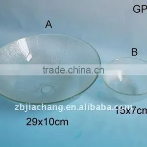 2pcs Set Clear Round Glass Soup Bowl Manufacturer thumbnail-1