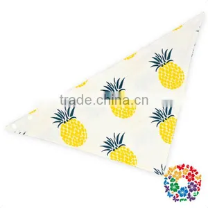Stylish Pineapple Printing Designs Organic Cotton Fabric Baby Bibs Cotton thumbnail-1