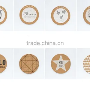 Star Themed Cork Coaster - Set of 4 Cork Packing thumbnail-4