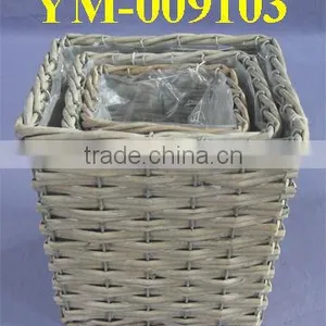 Rectangular Willow Garden Planter. thumbnail-1