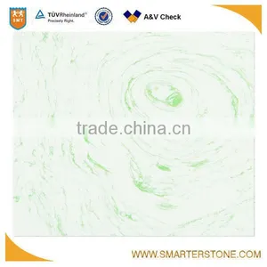 Artifical Marble Stone White With Green Spot thumbnail-1