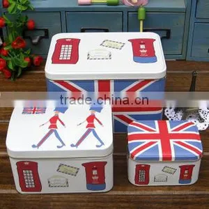 Custom Printed Popcorn Packaging Can Manufacturer Candy Cake Container Biscuit Canister Metal Box For Cookie Tin Can thumbnail-1