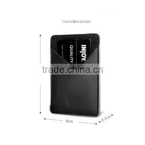 Crosshatch Black Front Pocket Card Holder Slim Wallet RFID Blocking thumbnail-1