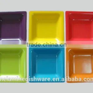 Melamine Colorful Square Sauce Dish,soup Dish thumbnail-1