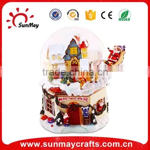 Resin Electric Christmas Snow Globes thumbnail-4