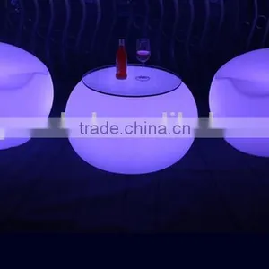 Outdoor and Indoor Plastic RGB 16 Colors Changing Lighting Apple Table Chair for Children thumbnail-6