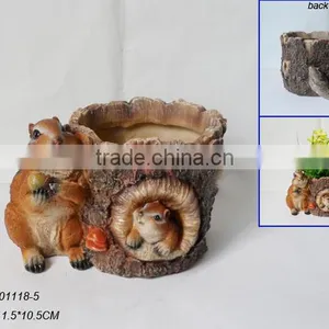 Squirrel Flower Pot/garden Decoration/flower Pot thumbnail-1