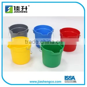 Plastic Cleaning Bucket With Spout and Metal Handle thumbnail-1