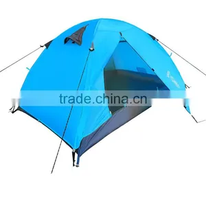 Portable Climbing Camping Hiking Season Use Colorful Waterproof Double Layer 2 Person Lovers Folding Beach Tent thumbnail-2