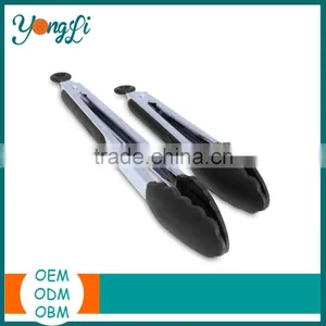 Tongs With Lock Grip Serving Stainless Steel for Beaker Scissor/Cake/Salad/BBQ Meat Tongs thumbnail-2