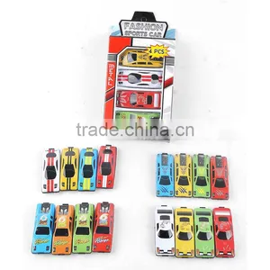 Fashion Sports Car Toy in Various Colors and Designs, 4pcs a Set for Your Kids thumbnail-1