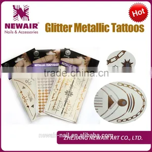 New 2016 Hot-sale Fashion Water-proof Metallic Tattoo thumbnail-1