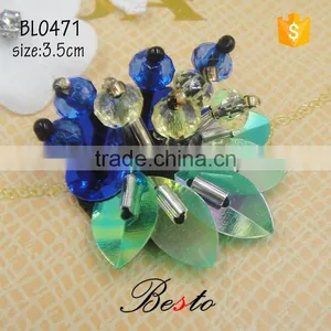 Factory Wholesale Decorative Mixed Color Bead Center Flower Sequin Applique for Lady Dress thumbnail-2