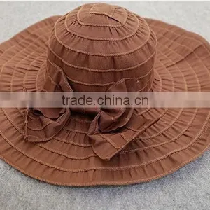 100% Cotton Fashion Lady's Bucket Hat thumbnail-3