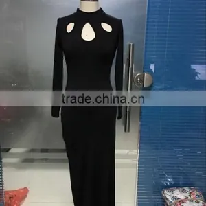 Womens Fishtail Mermaid Elegant Long Party Evening Maxi Black Formal Dress thumbnail-3
