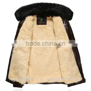 Customized Manufactorying Middle-aged and Elder Man Father-wear Fur Coats Jackets With Fur thumbnail-5