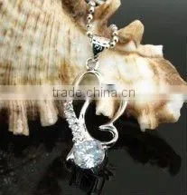 CZ Silver Pendant Set thumbnail-1