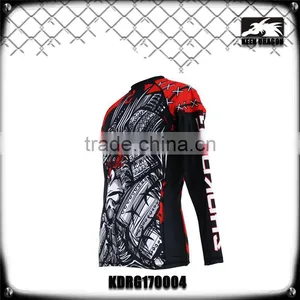Mens Gorilla Full Print Custom Design Compression Shirts With Long Sleeves thumbnail-5