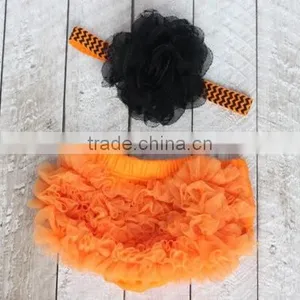 Little Girl Bloomer Dress Pink Chiffon Fabric With Ribbon Bowknot Wholesale Baby Product thumbnail-4