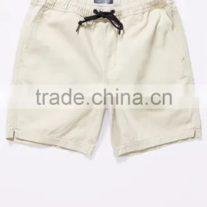 Solid Twill Drawstring Volley Shorts thumbnail-1