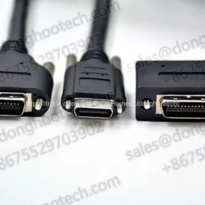 Left Angle Camera Link Cable Assemblies MDR Angle Down and Angle Up Connector in Customized Length thumbnail-1
