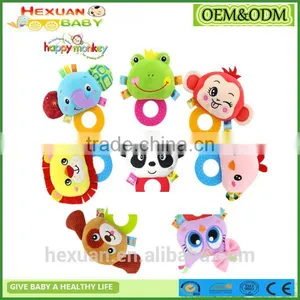 New High Quality Baby Wrist Rattle Toy Plush Hand Bell Ring For Infant thumbnail-1
