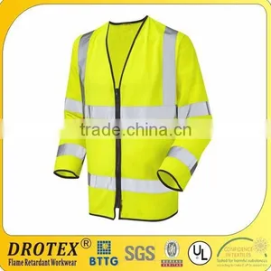 Safety Fireproof &high Visibility Fluorescent Yellow Jacket thumbnail-1