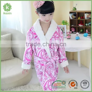 Berber Fleece Thermal China Bathrobe For Children thumbnail-3