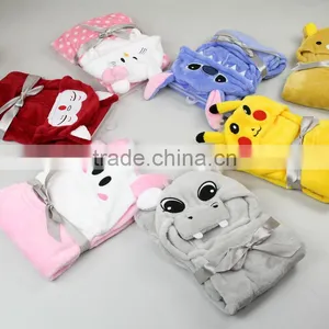 Fleece Cartoon Special Bathrobe for Children thumbnail-1