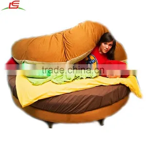 Custom Sponge Plush Hamburger Sofa Bed thumbnail-2