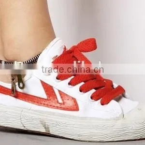 Fashion Jewelry Punk Retro Zipper Anklet Bracelet Double Chain Bangle Bronze for Girl Boys thumbnail-3